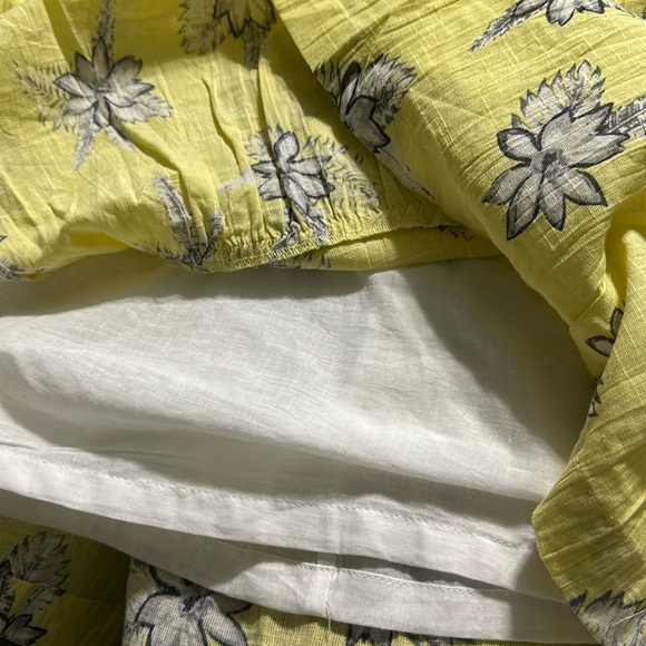 JESSICA SIMPSON Yellow Iris Floral Summer Dress Size 8 - Picture 7 of 8